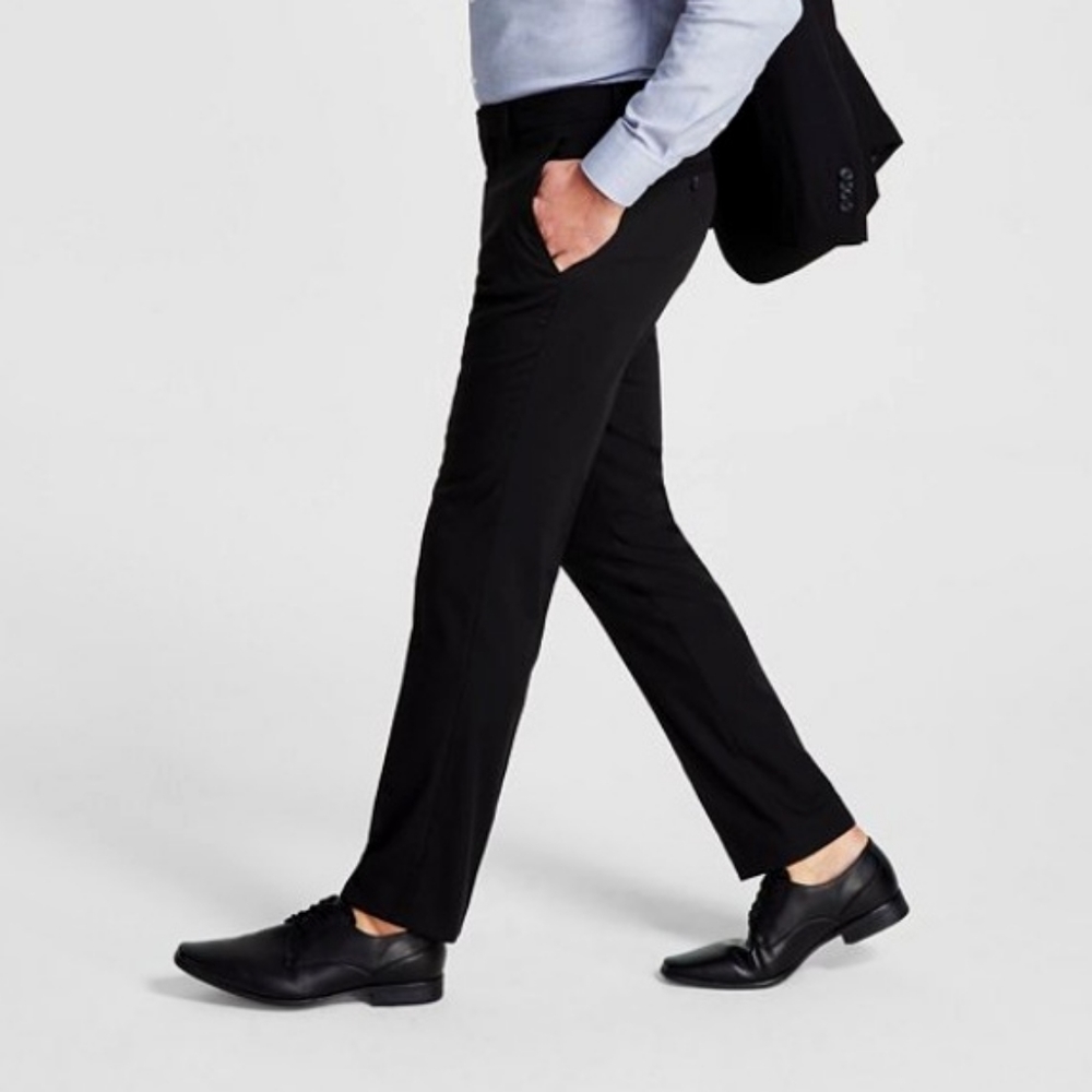 Men's Kenneth Cole Reaction Tech dress pant black size 31 office work trouser